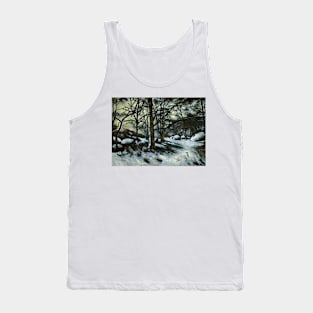 Melting Snow, Fontainebleau by Paul Cezanne Tank Top